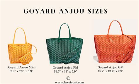 goyard bag review|goyard tote bag size comparison.